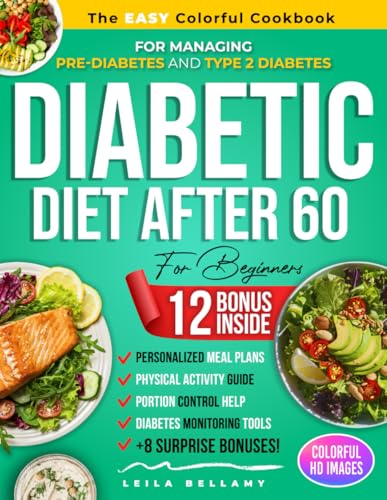 Book cover: Diabetic Diet After 60 for Beginners by Leila Bellamy